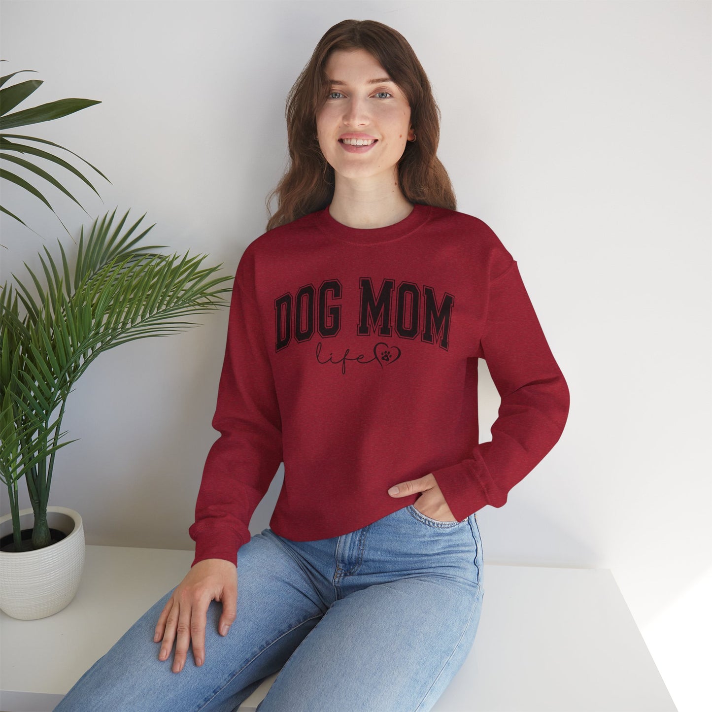 Dog Mom Life Unisex Heavy Blend™ Crewneck Sweatshirt