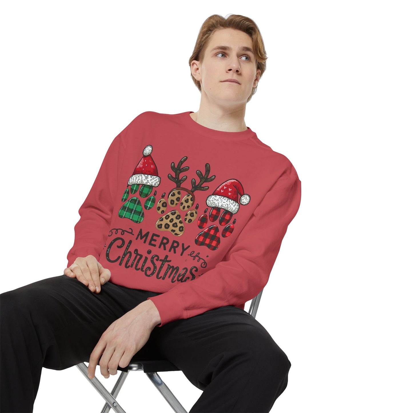 Merry Christmas & Paws: Unisex Sweatshirt for Pet Lovers