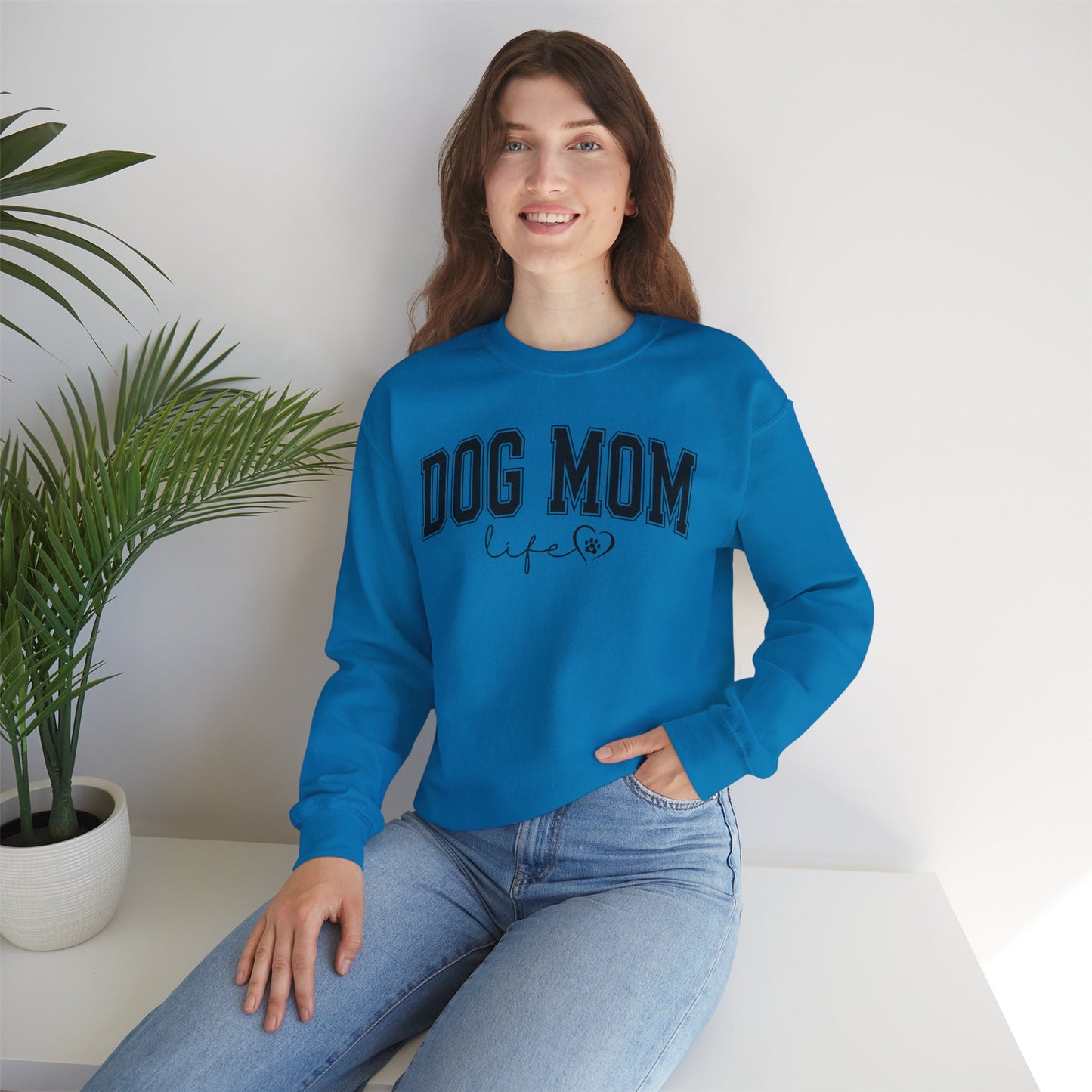 Dog Mom Life Unisex Heavy Blend™ Crewneck Sweatshirt
