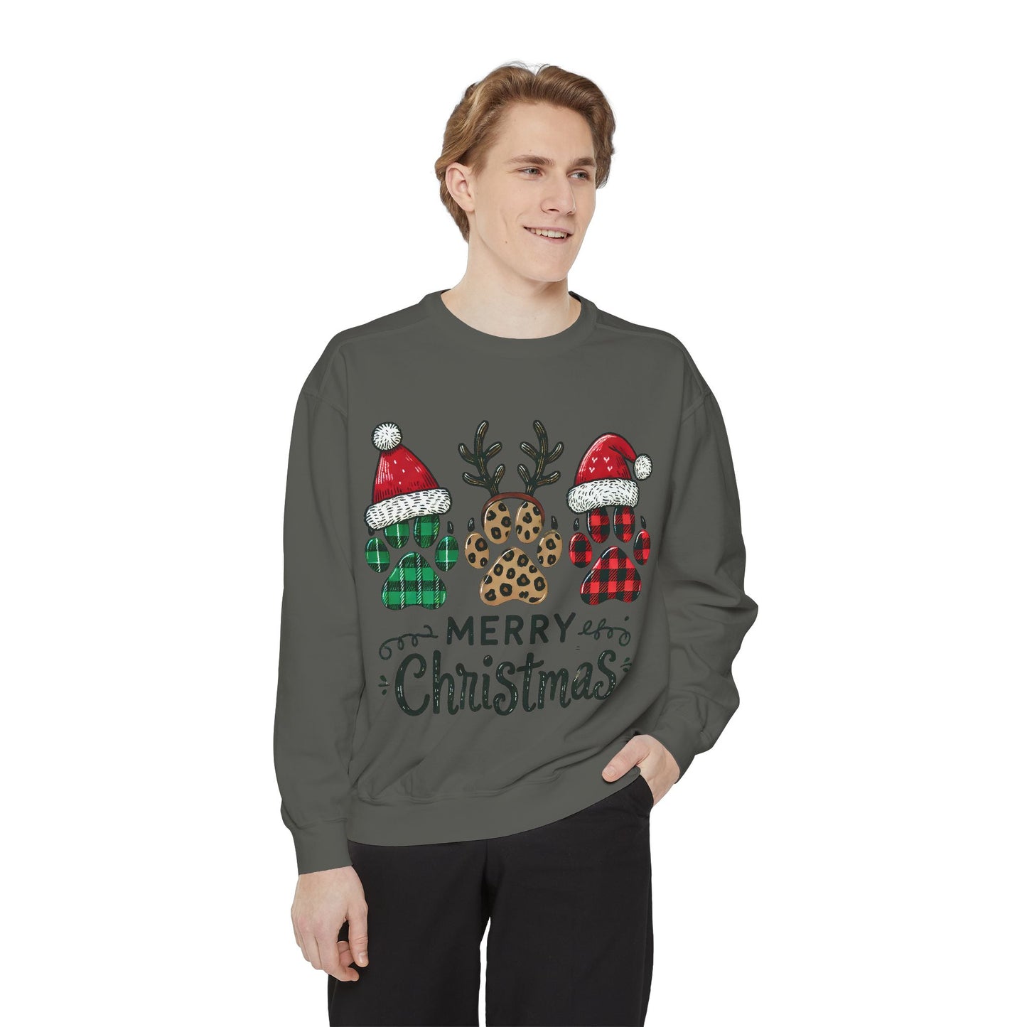 Merry Christmas & Paws: Unisex Sweatshirt for Pet Lovers