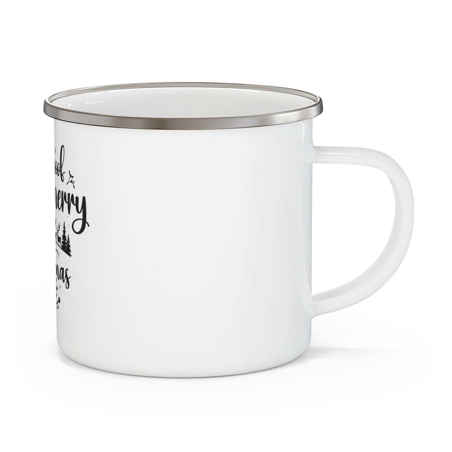 We Woof You a Merry Christmas Mug-Enamel Camping Mug