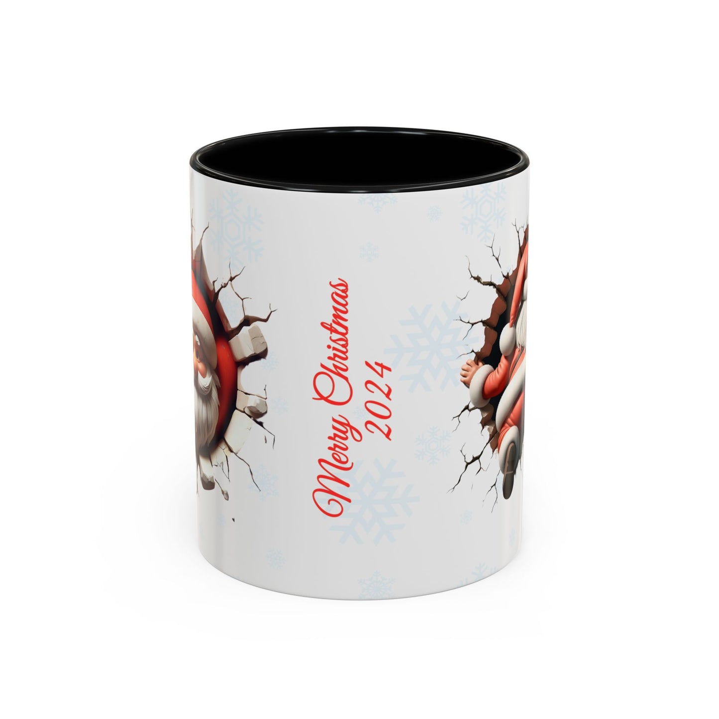 Santa Claus Passing Through the Chimney Mug - Ideal for Gifts