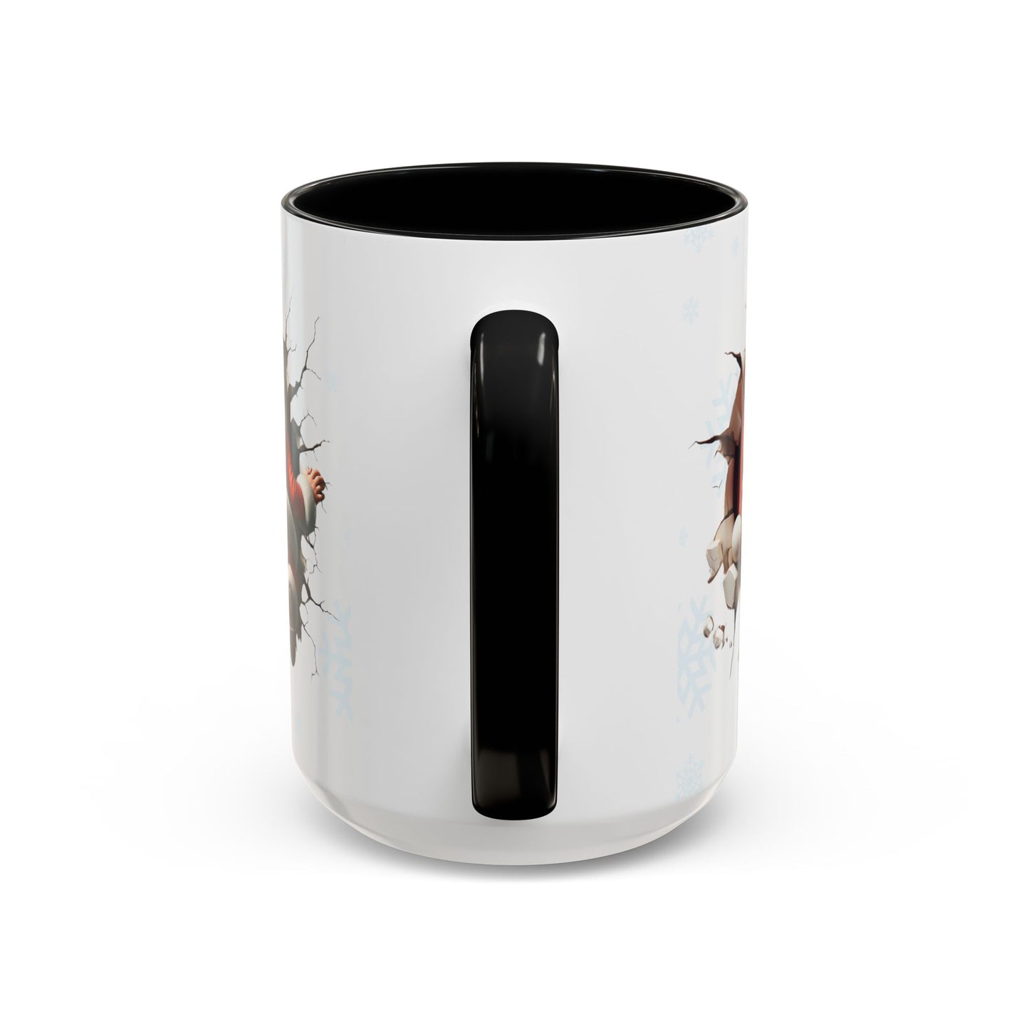 Santa Claus Passing Through the Chimney Mug - Ideal for Gifts