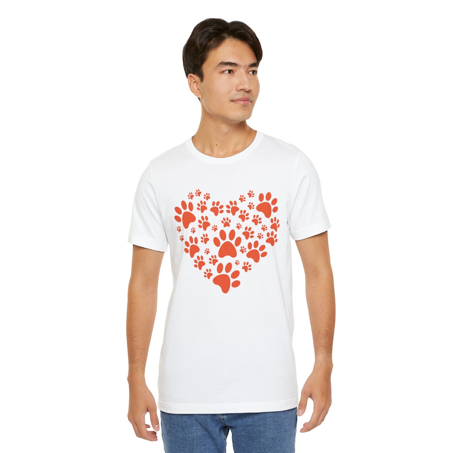 Heart of Paws Unisex Tee | Paw Prints Straight to Your Heart