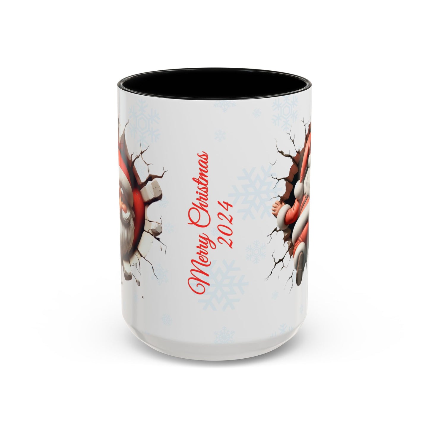 Santa Claus Passing Through the Chimney Mug - Ideal for Gifts