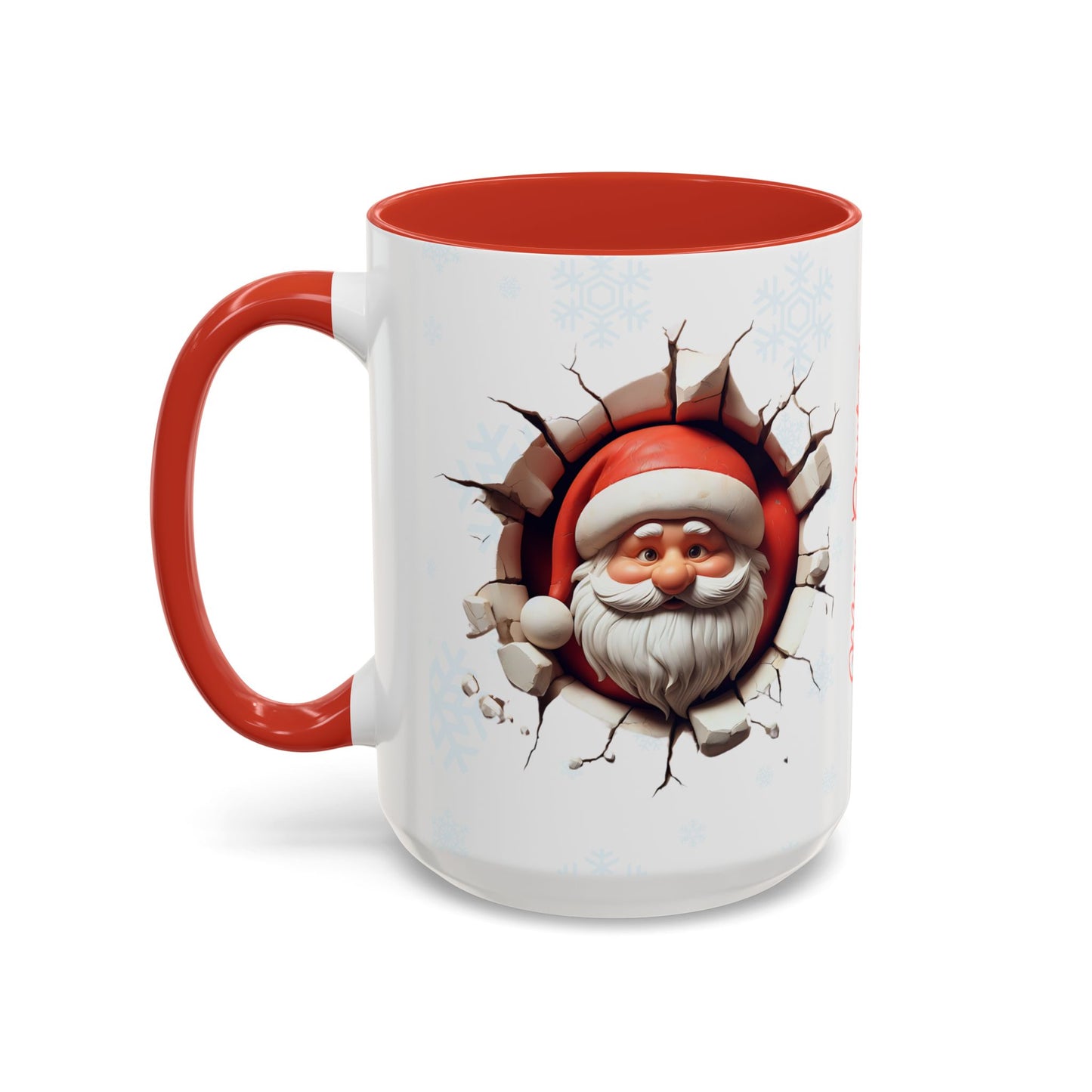 Santa Claus Passing Through the Chimney Mug - Ideal for Gifts