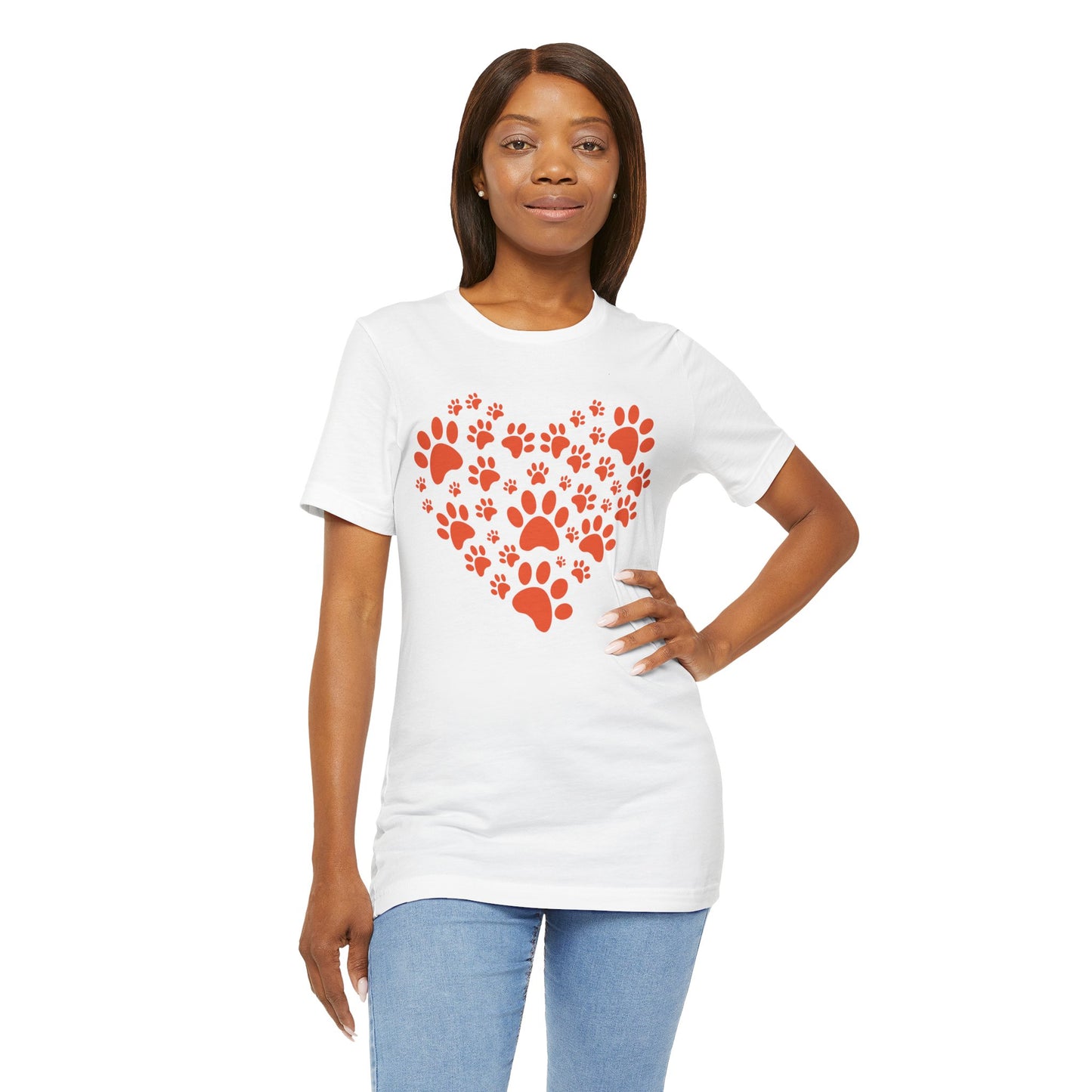 Heart of Paws Unisex Tee | Paw Prints Straight to Your Heart