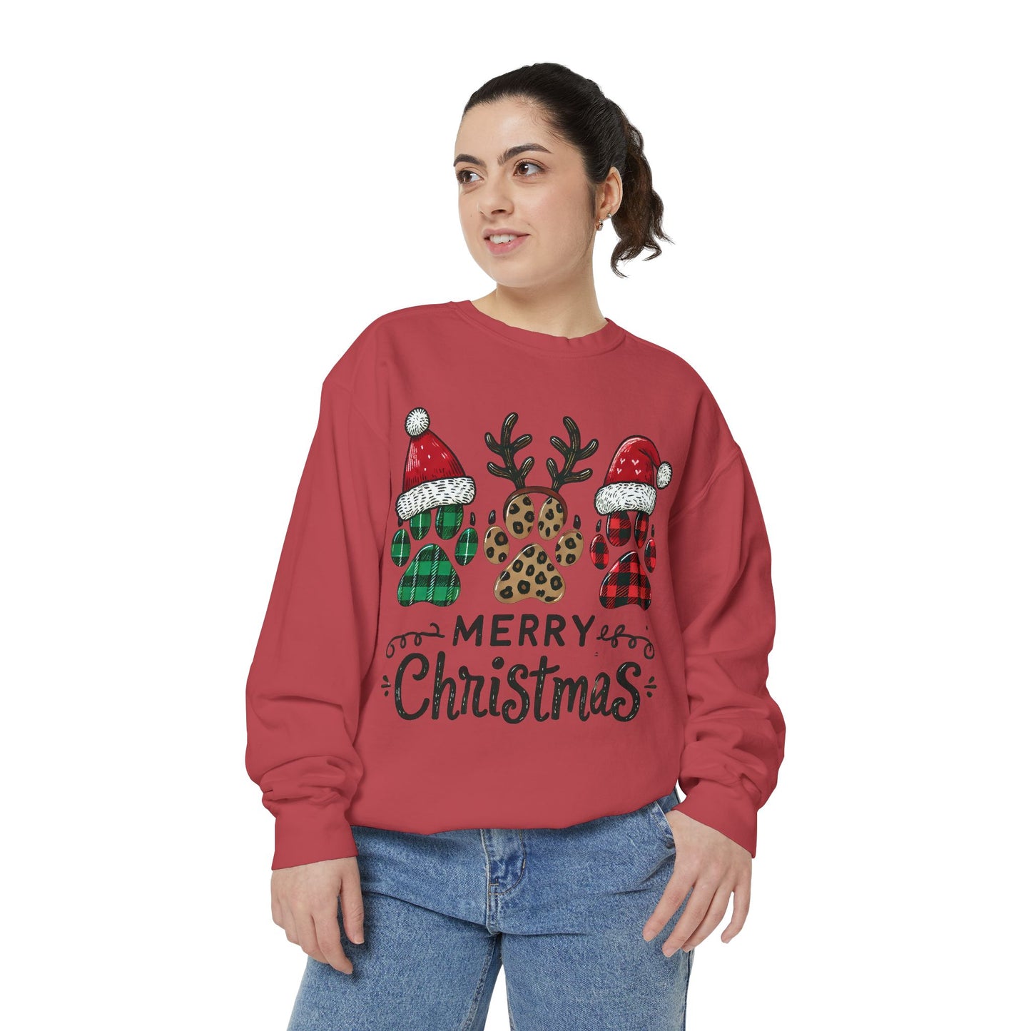 Merry Christmas & Paws: Unisex Sweatshirt for Pet Lovers