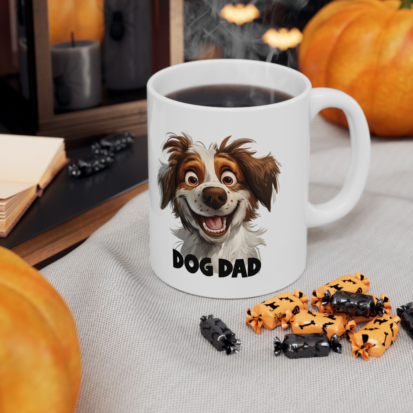 Ceramic Mug, (11oz, 15oz) Dog Dad
