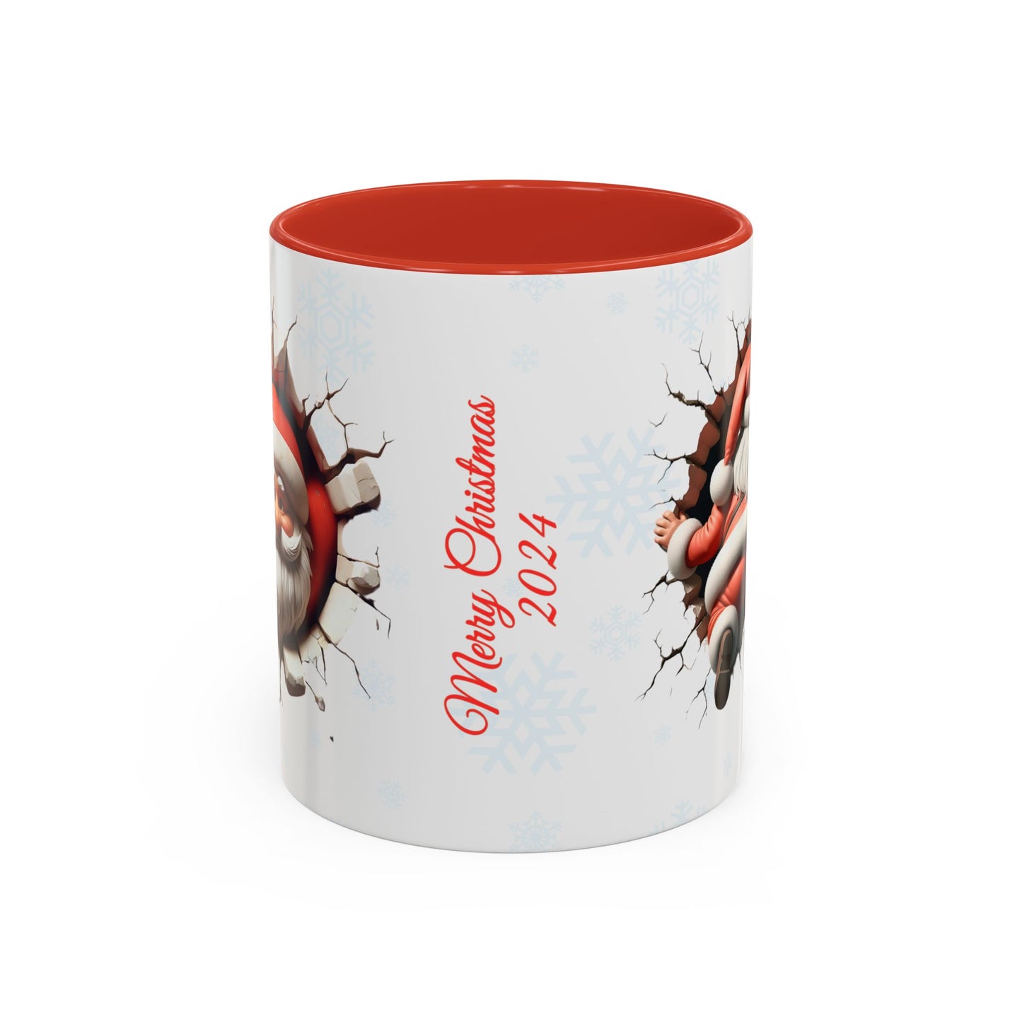 Santa Claus Passing Through the Chimney Mug - Ideal for Gifts