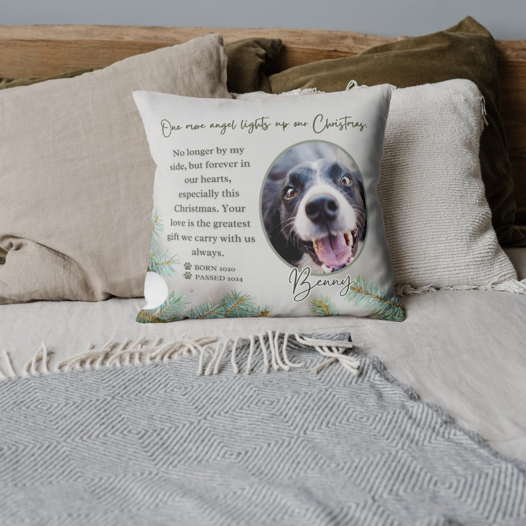 Your Furry Angel Always at Home-Tribute Pillow