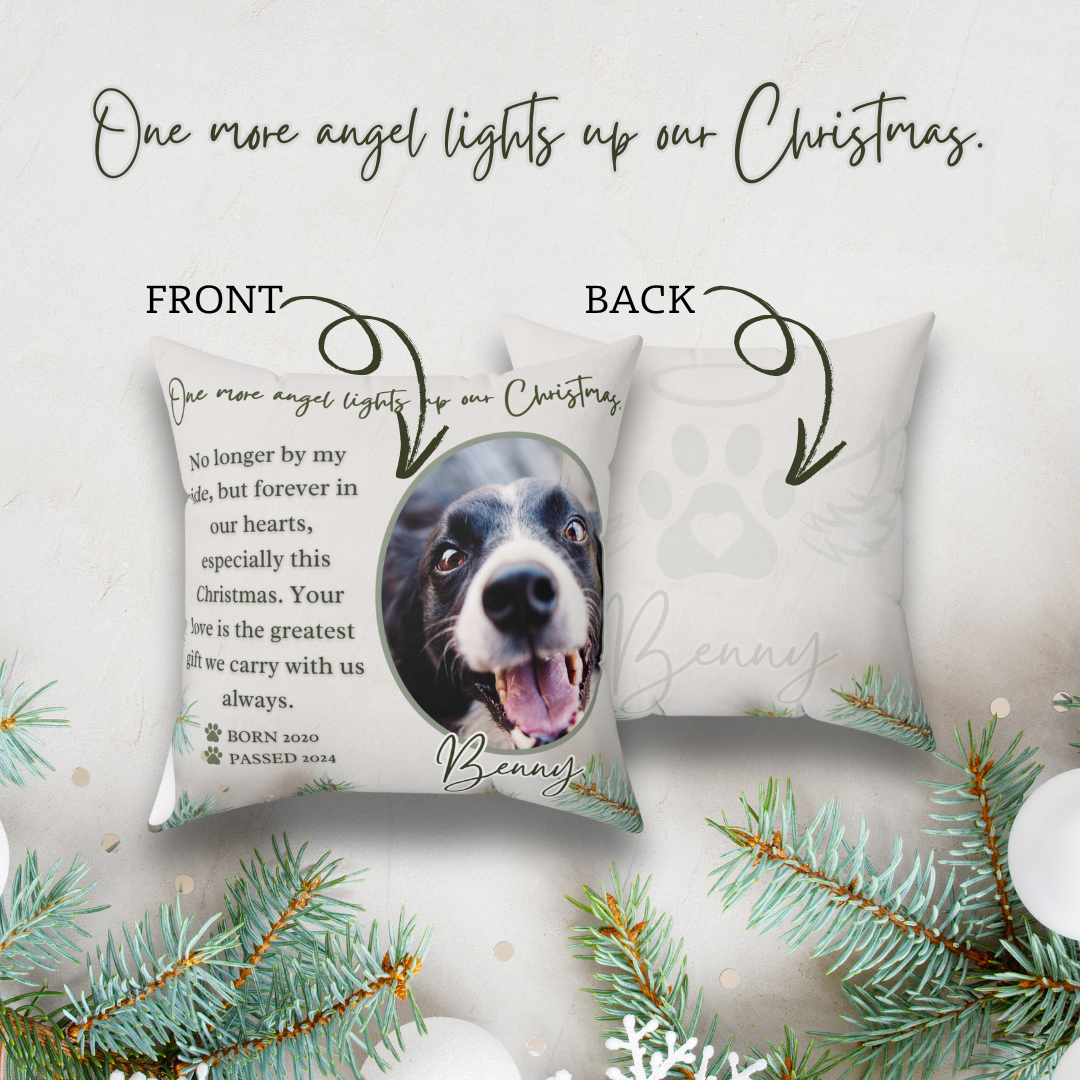 Your Furry Angel Always at Home-Tribute Pillow