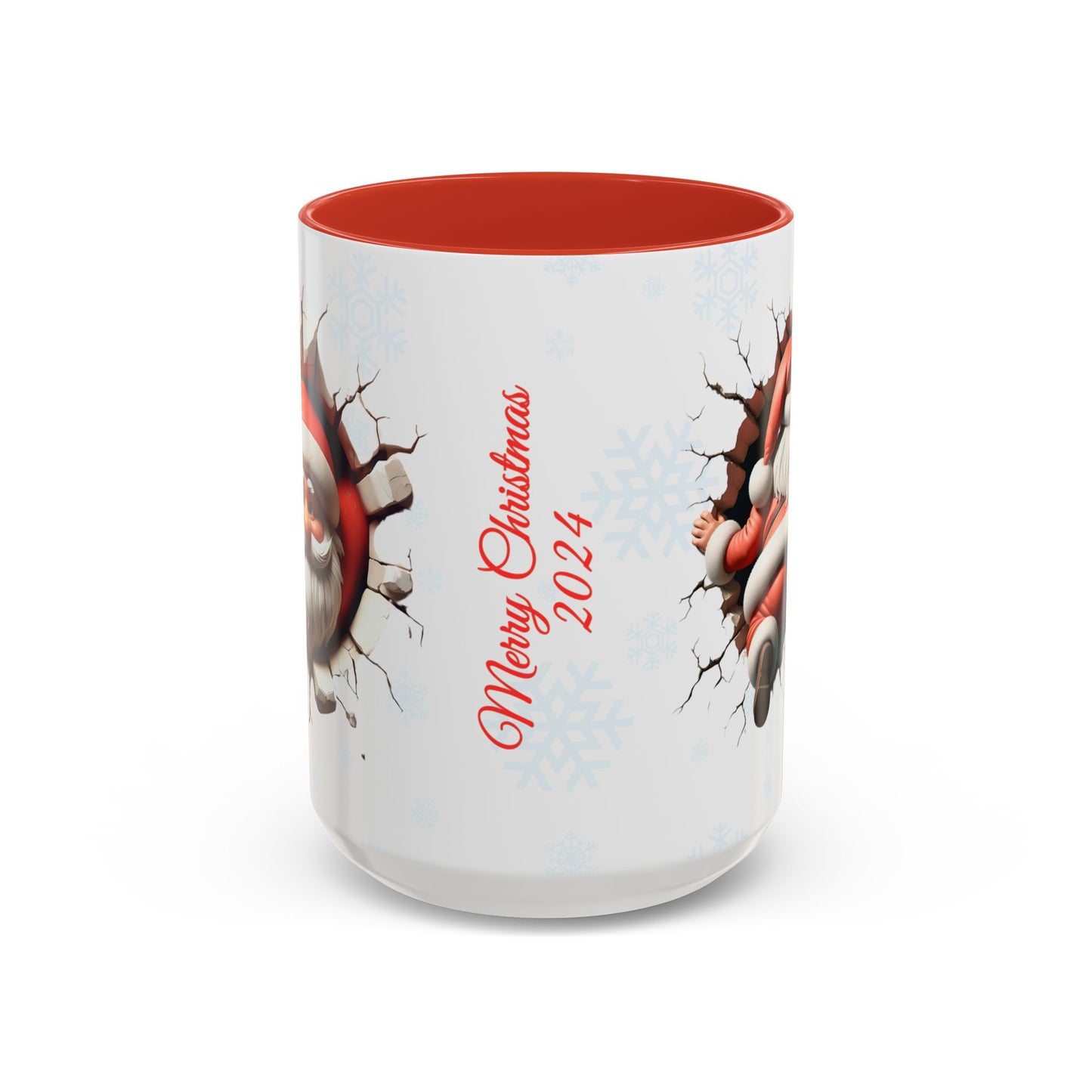 Santa Claus Passing Through the Chimney Mug - Ideal for Gifts