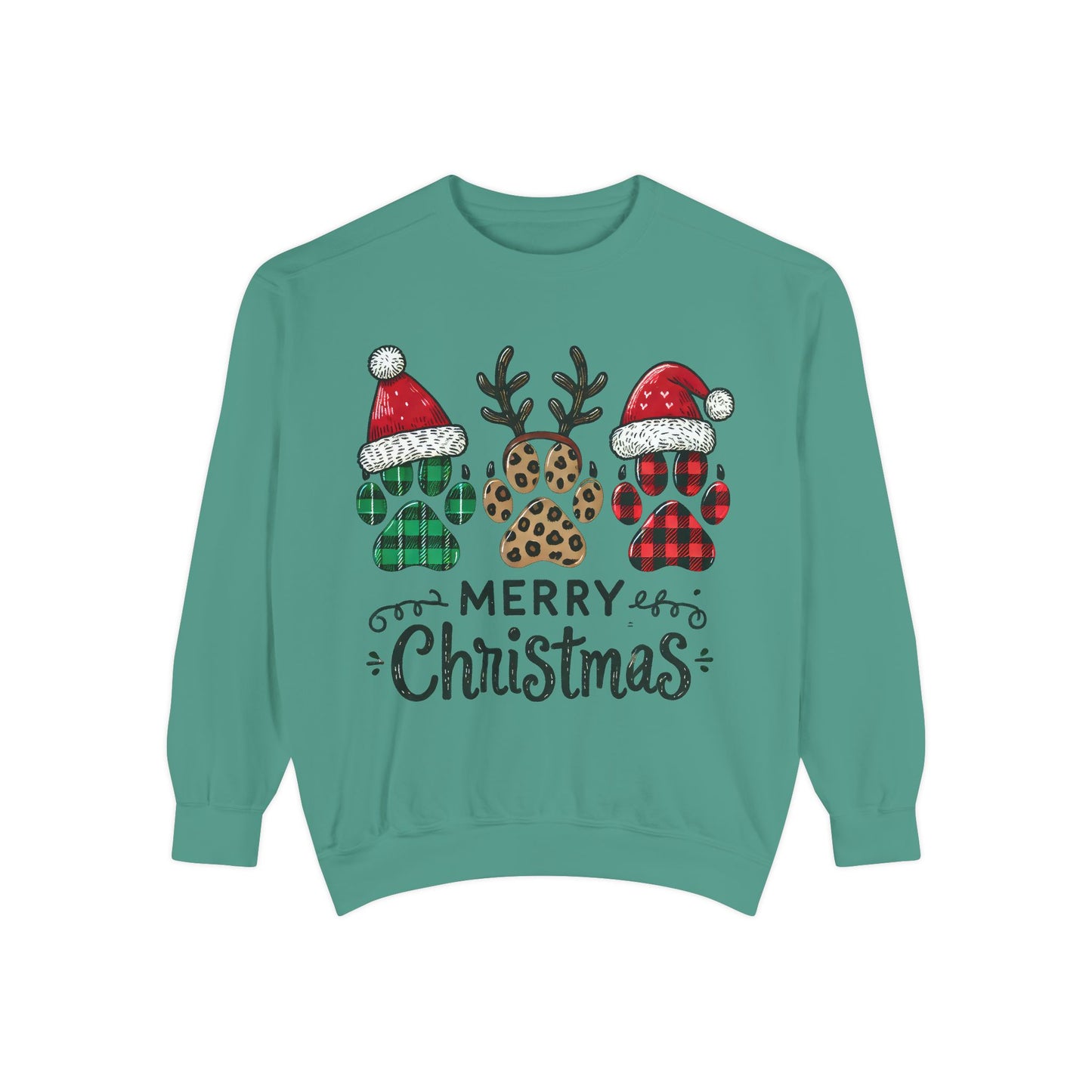 Merry Christmas & Paws: Unisex Sweatshirt for Pet Lovers