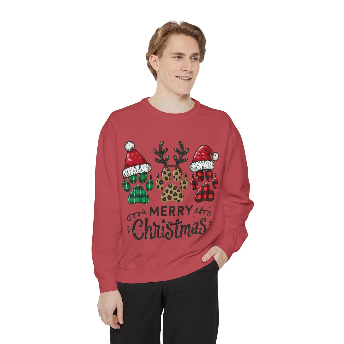Merry Christmas & Paws: Unisex Sweatshirt for Pet Lovers