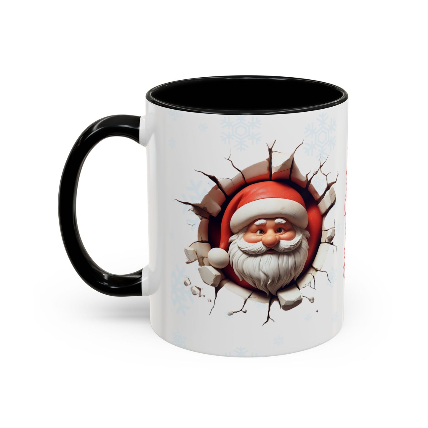 Santa Claus Passing Through the Chimney Mug - Ideal for Gifts