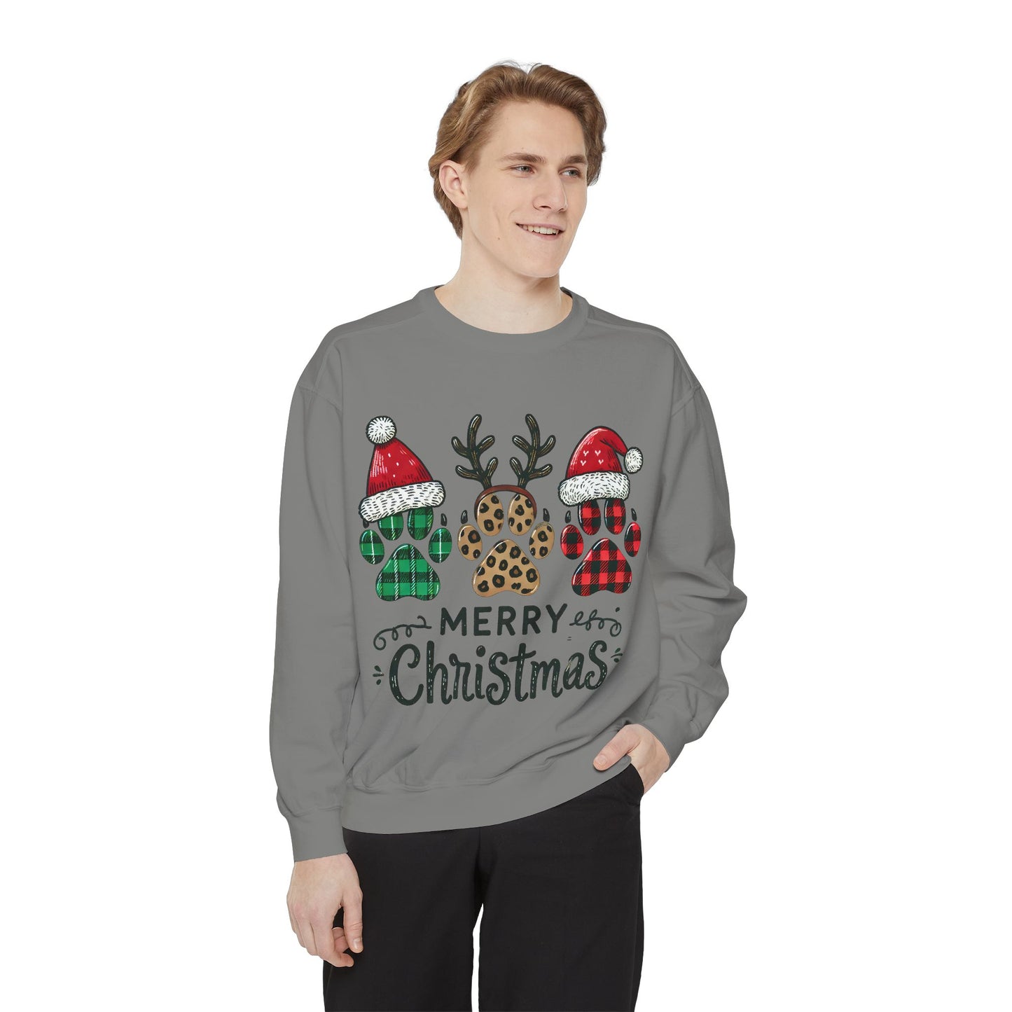 Merry Christmas & Paws: Unisex Sweatshirt for Pet Lovers