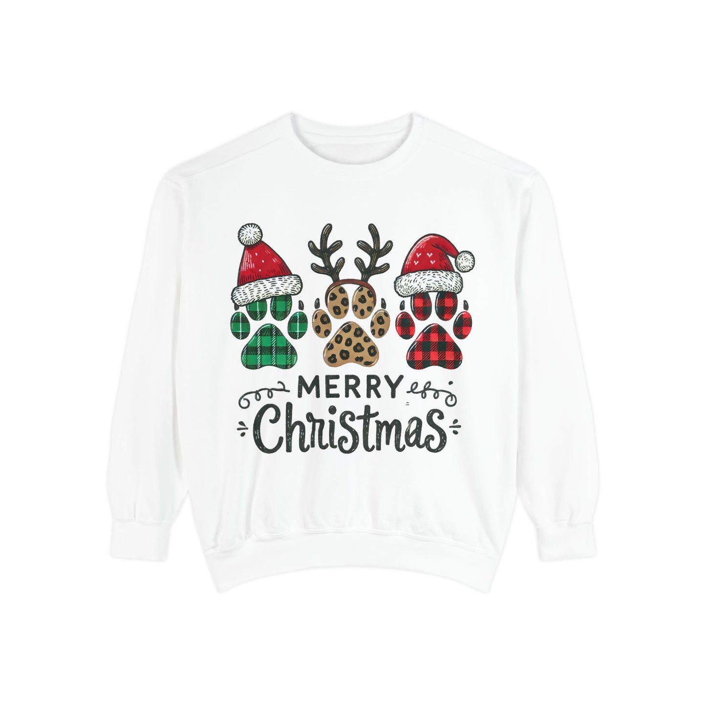 Merry Christmas & Paws: Unisex Sweatshirt for Pet Lovers