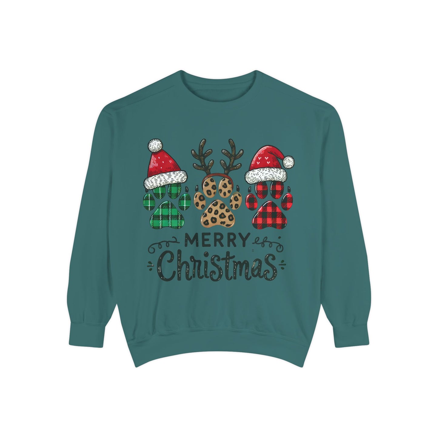 Merry Christmas & Paws: Unisex Sweatshirt for Pet Lovers