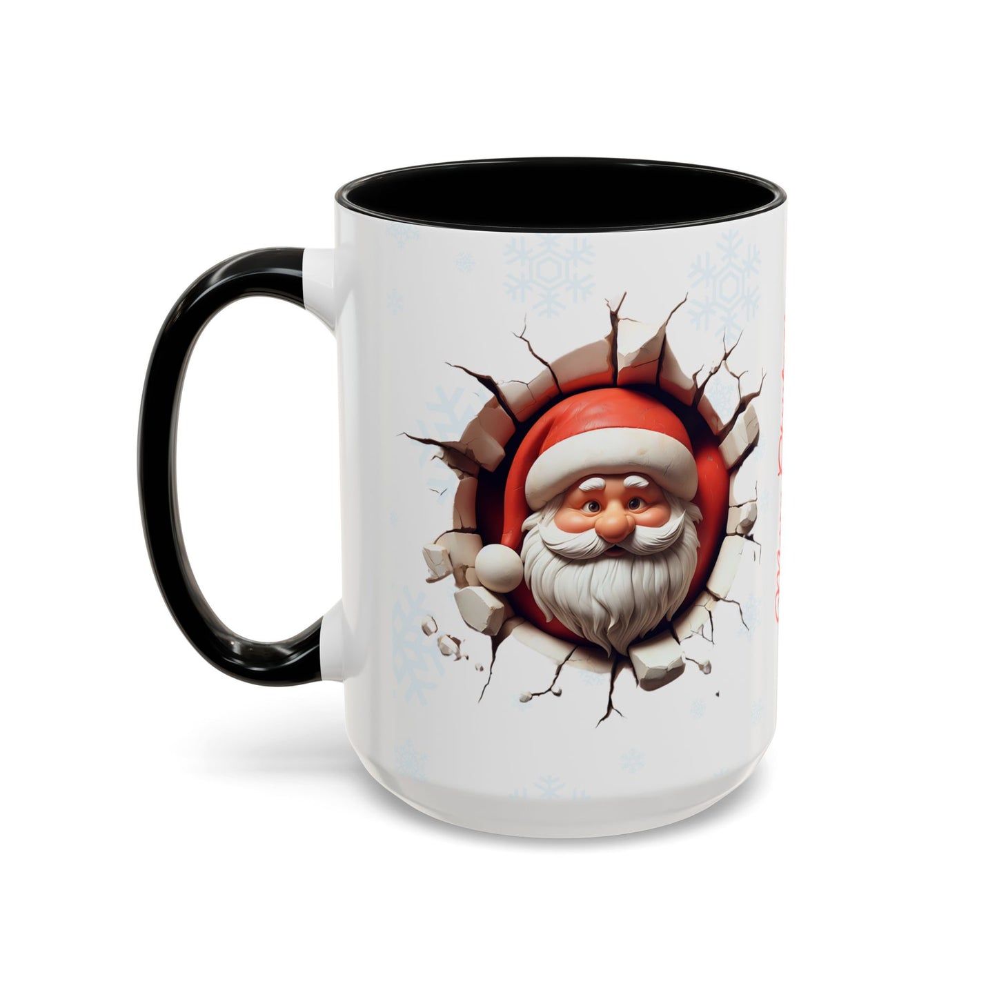 Santa Claus Passing Through the Chimney Mug - Ideal for Gifts