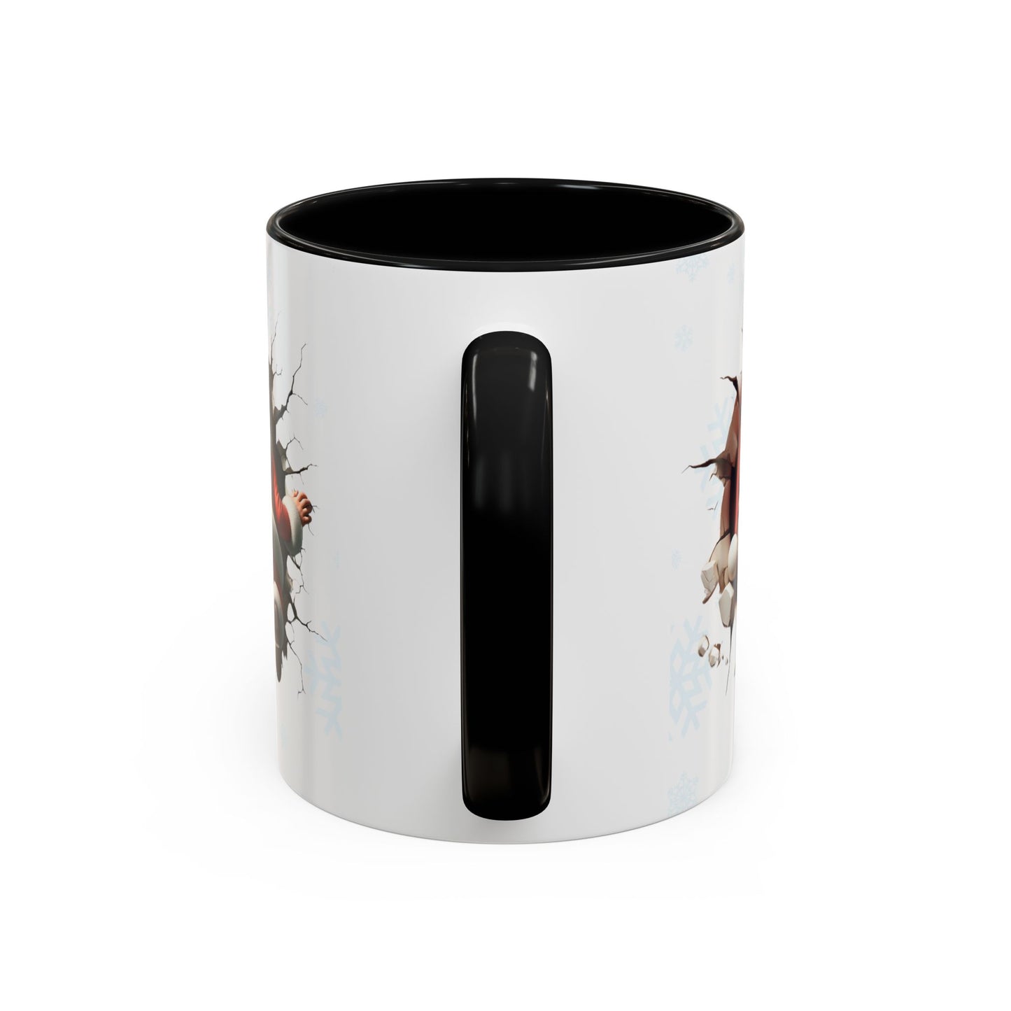 Santa Claus Passing Through the Chimney Mug - Ideal for Gifts