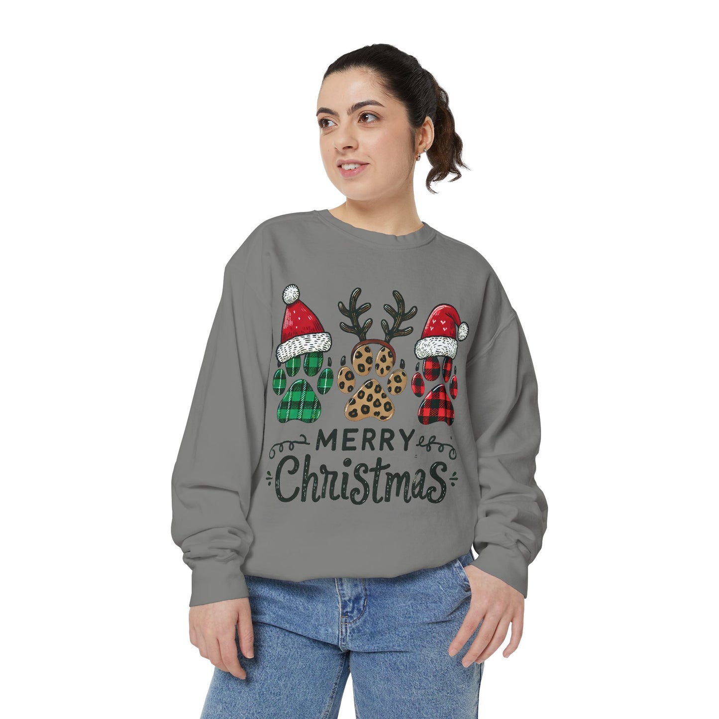 Merry Christmas & Paws: Unisex Sweatshirt for Pet Lovers
