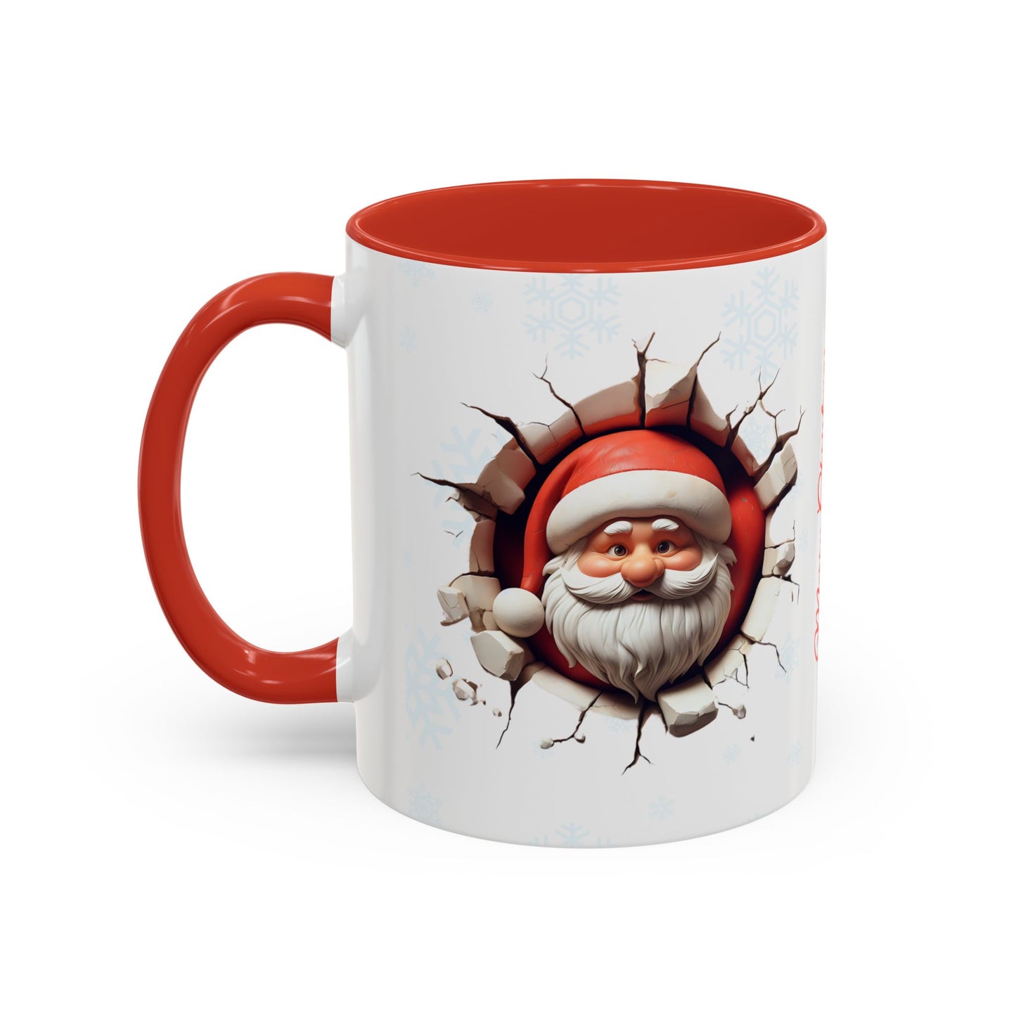 Santa Claus Passing Through the Chimney Mug - Ideal for Gifts