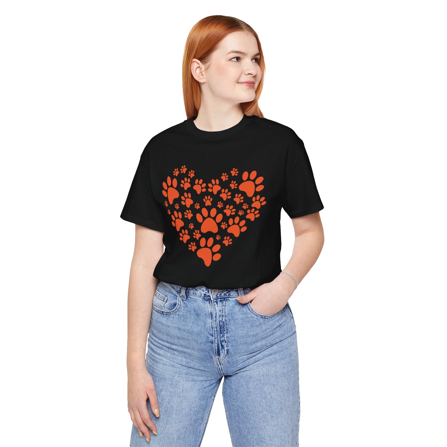 Heart of Paws Unisex Tee | Paw Prints Straight to Your Heart