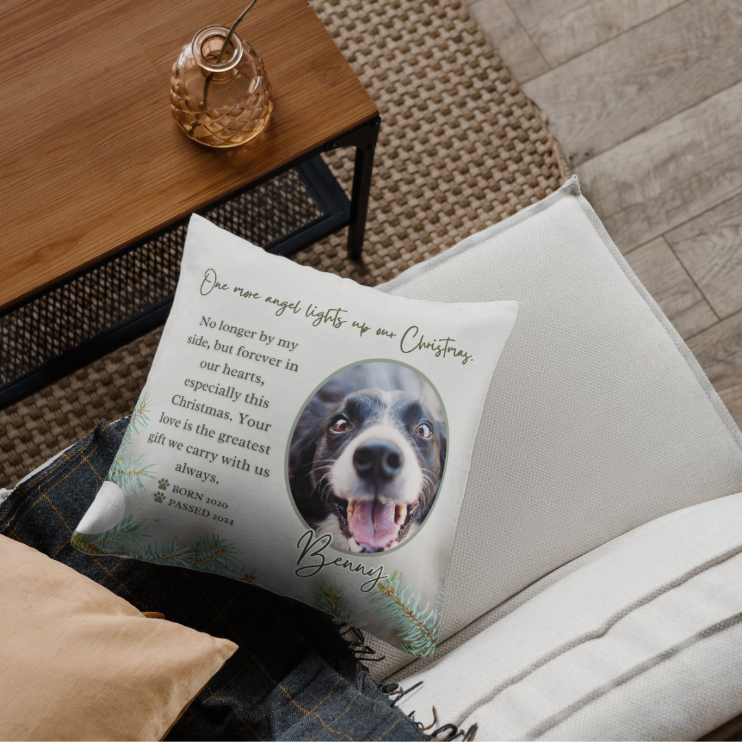 Your Furry Angel Always at Home-Tribute Pillow