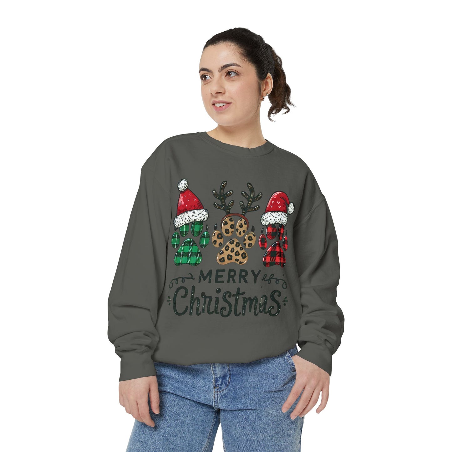 Merry Christmas & Paws: Unisex Sweatshirt for Pet Lovers