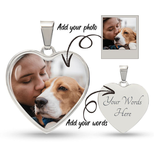 Always in my heart: Necklace with your furry friend