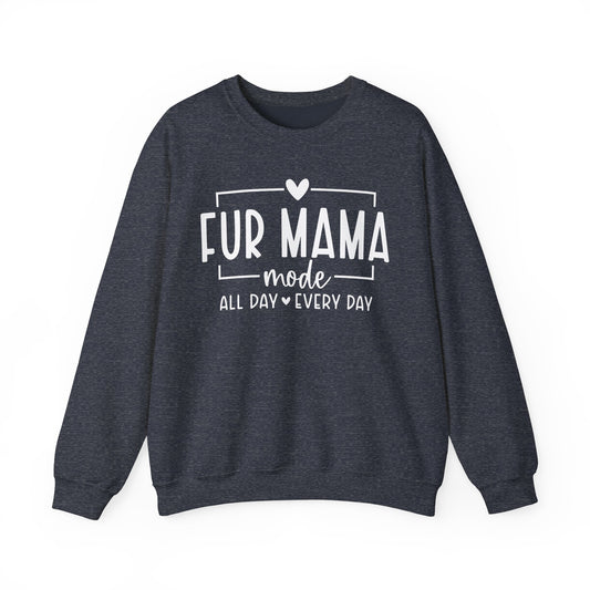 🐾 Fur Mama Mode ON – Cozy Sweatshirt for Dog Moms 🐾