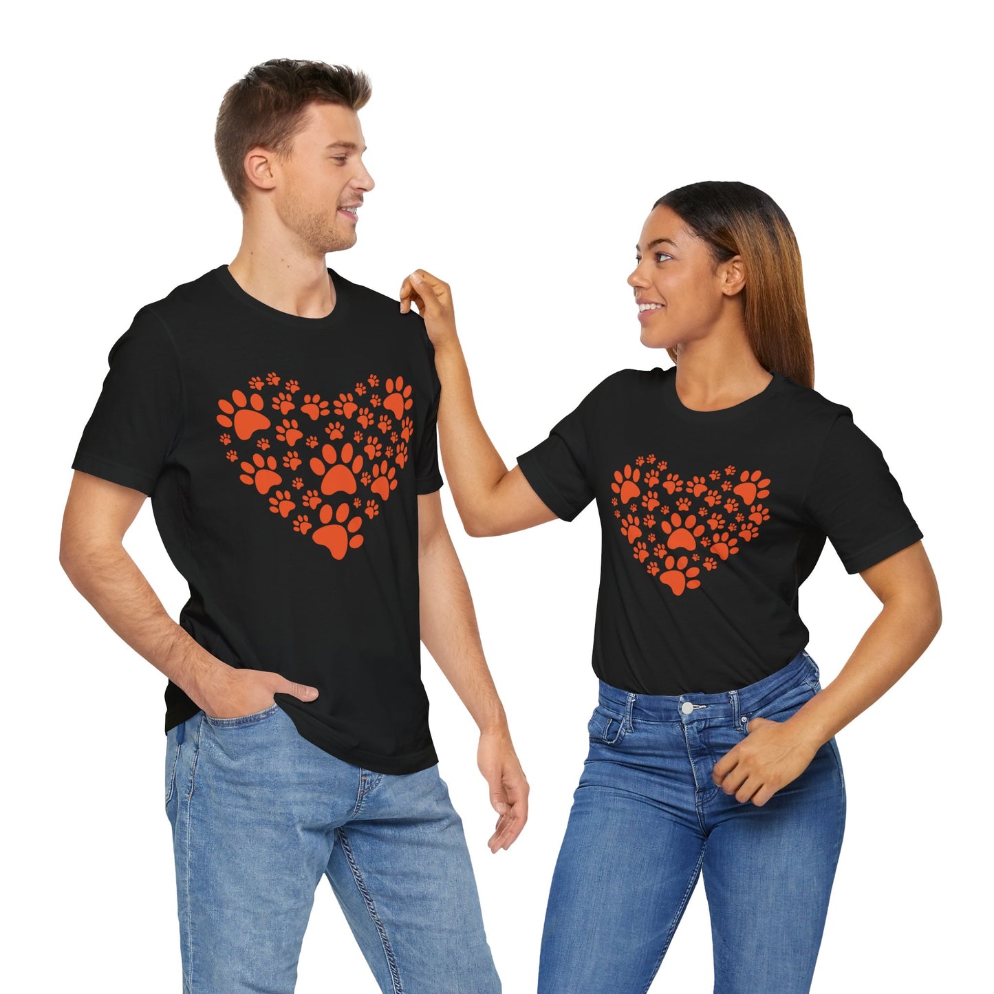 Heart of Paws Unisex Tee | Paw Prints Straight to Your Heart