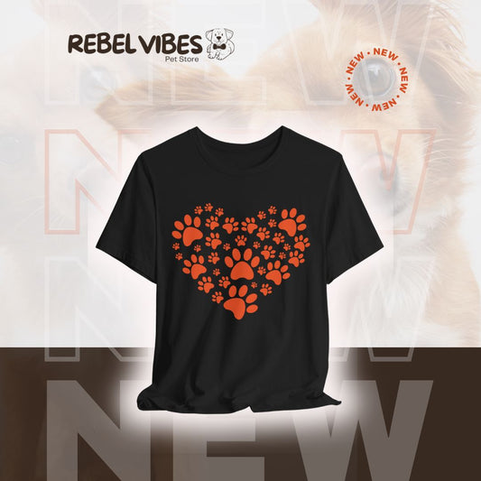 Heart of Paws Unisex Tee | Paw Prints Straight to Your Heart